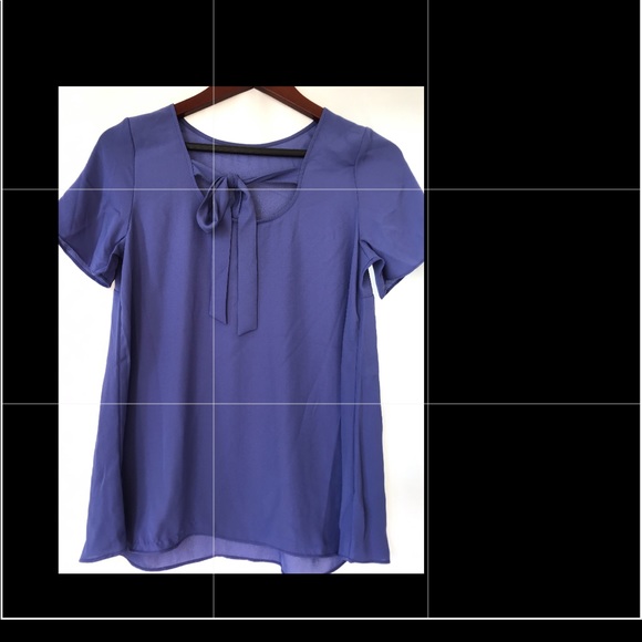 Short Sleeve Blouse with Bow Detail US Size S - Picture 5 of 5